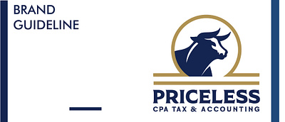 PRICELESS CPA TAX & ACCOUNTING - Brand Style Guide adobe illustrator branding logo design
