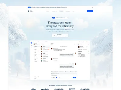 AI Call Agent Hero Header aiconcept aidesign aiplatform aiproduct dashboard illustration landing page landingpagedesign modernui saas saas landing page saasdesign saasui ui uidesign uiux uxdesign