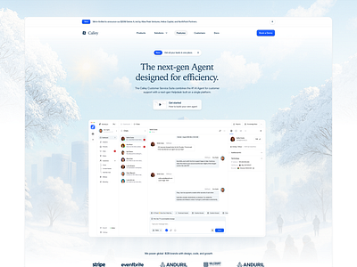 AI Call Agent Hero Header aiconcept aidesign aiplatform aiproduct dashboard illustration landing page landingpagedesign modernui saas saas landing page saasdesign saasui ui uidesign uiux uxdesign