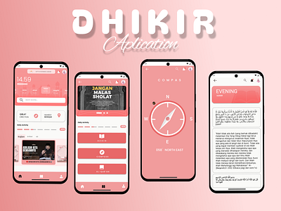 UI Dhikir app design mobile figmadesign islamicapp ui uiux ux