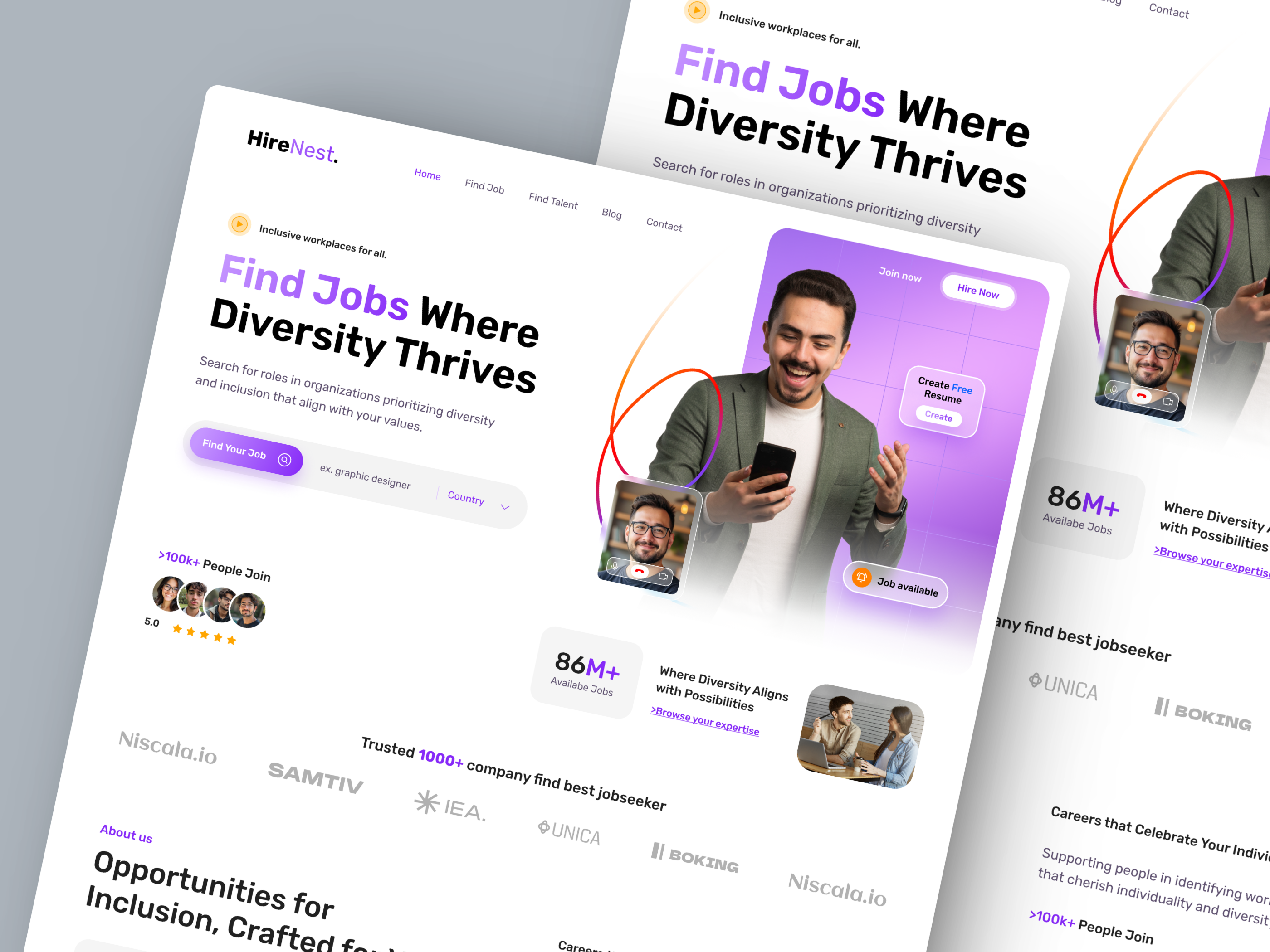 Example of Website Design (5 Pages)