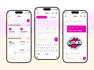 AI Chatbot Mobile App UI/UX Design ai assistant ai chat generator ai chatbot ai chatbot app ai mobile app app best app design chat ai chat bot chatbot chatbot mobile app chatbot ui chatbot ui design ios messaging app mobile mobile app mobile app design mobile app template mobile ui design