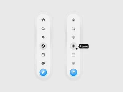 Navbar exploration with solid and bulk icons. clean comment 03 discover circle home 09 nav nav menu navbar navigation notification 02 product design search 01 sidebar sidenav ui design user interface