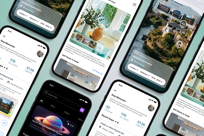 Vacation Rental - Mobile App UI Kit dates