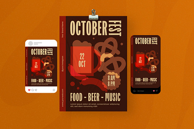 October Fest - Flyer Set glass