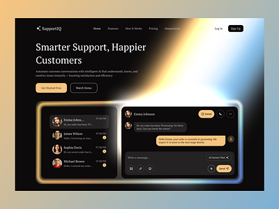 AI Customer Support SaaS Website ai agent ai agent website ai chatbot ai customer service ai customer service landing page ai customer service website ai customer support ai customer support landing page ai customer support website ai saas ai saas landing page ai support ai support landing page ai tool saas ai saas design saas landing page saas website web design