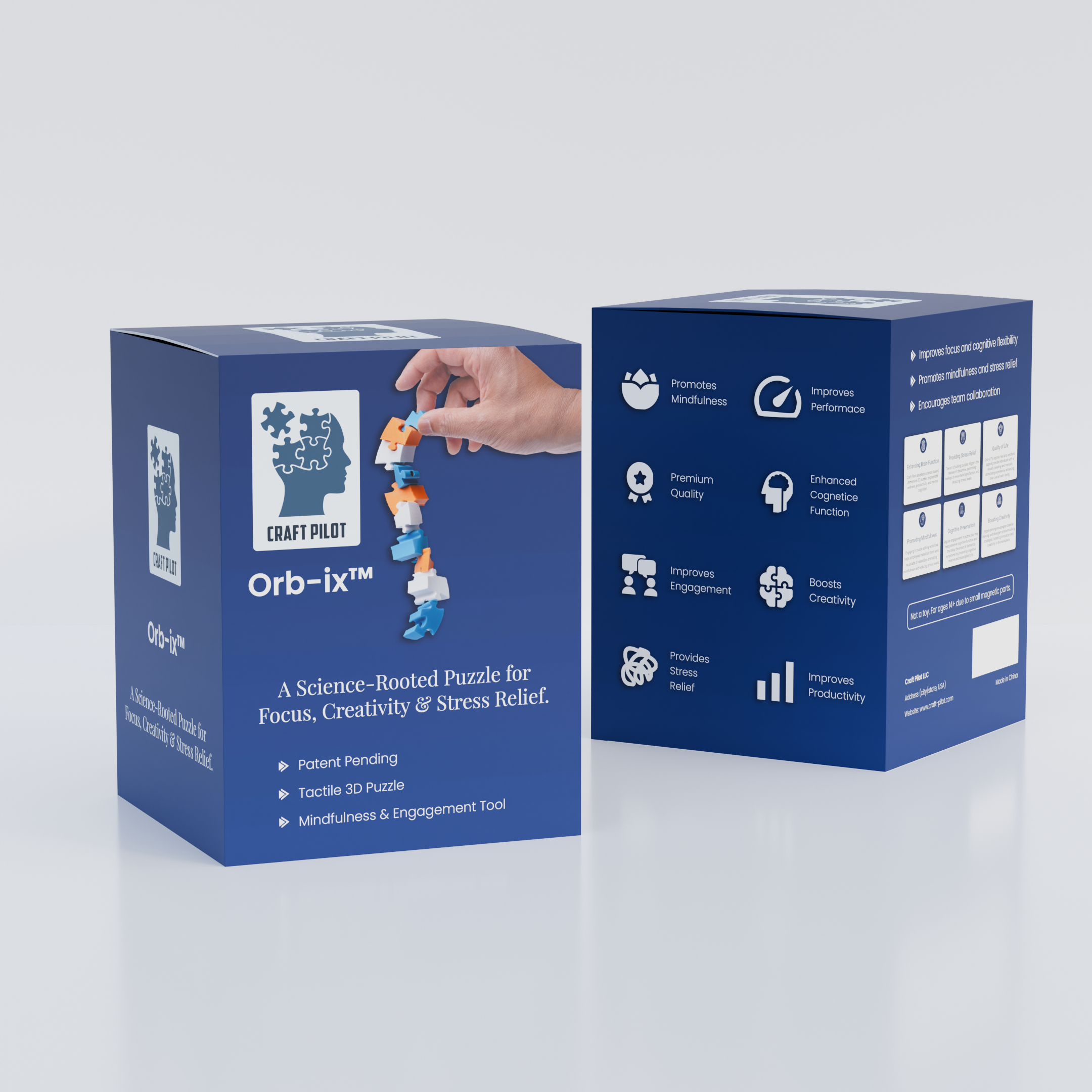 Orb-iX Puzzle Packaging Packaging Design umairarif