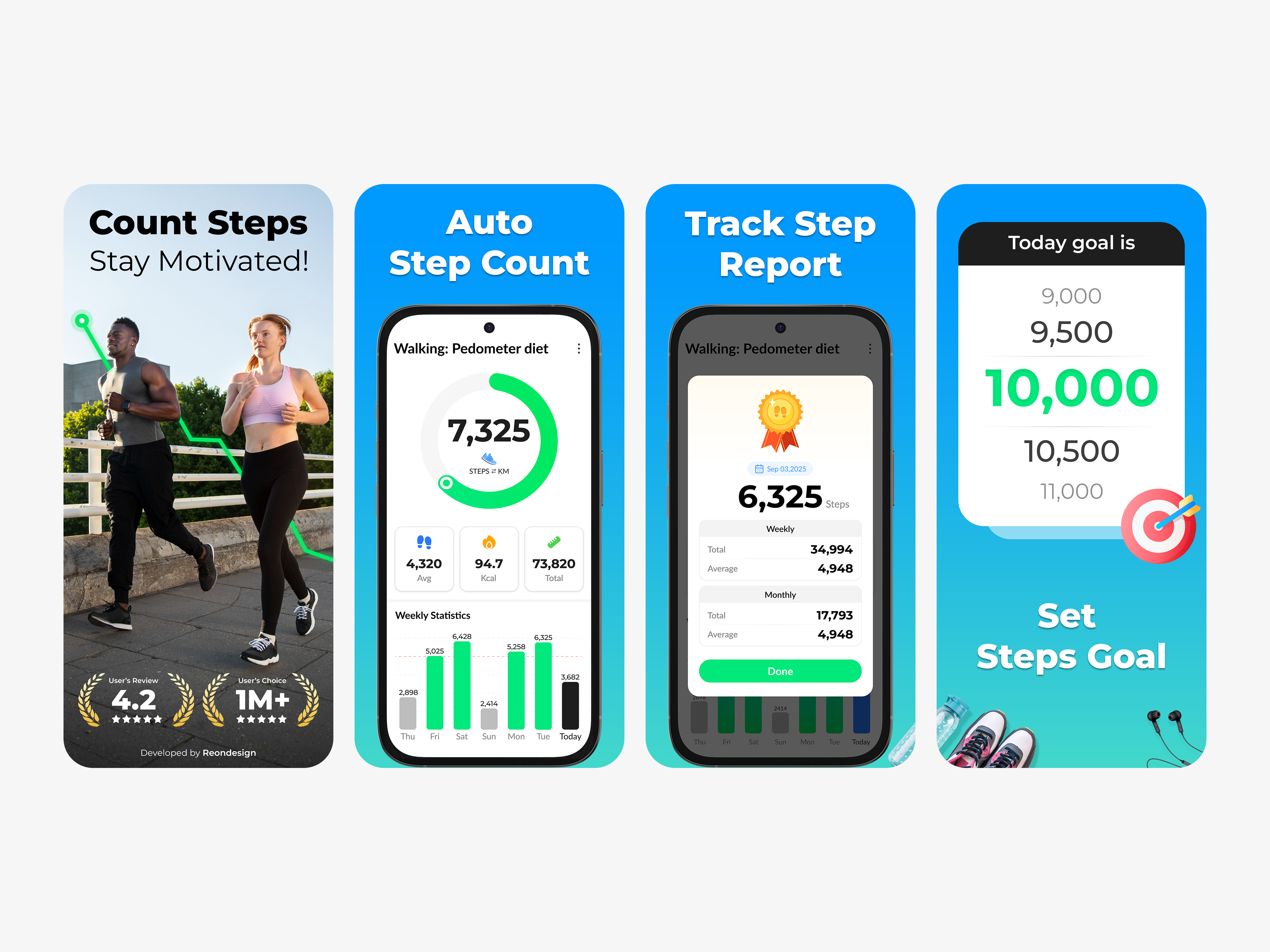 Example of App Store & Play Store Screenshot Design