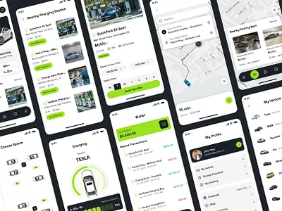 ChargePoint - EV Charging App app app design application branding car app design car parking car parking ui design ap graphic design park ui ui car park ui ux design