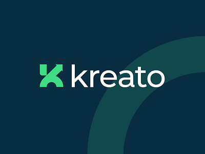 kreato - creative agency logo abstract arrow brand identity branding creative agency digital agency geometric logo growth logo k letter logo logo logo design logo designer logo mark minimalist logo monogram negative space simple logo smart logo symbol tech start up