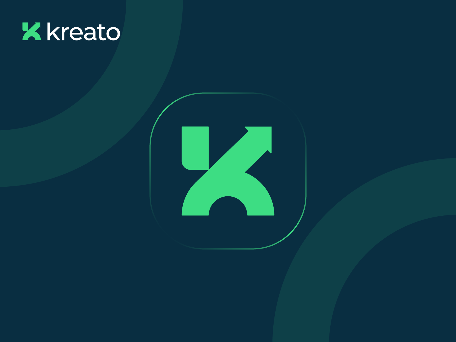 kreato - K letter logo, Creative agency logo abstract arrow brand identity branding creative agency digital agency geometric logo growth logo k letter logo logo logo design logo designer logo mark minimalist logo monogram negative space simple logo smart logo symbol tech start up