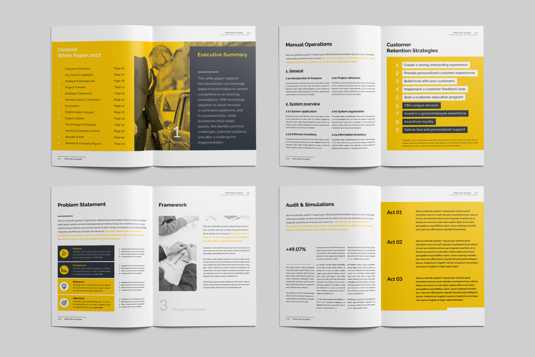 Example of Professional White Paper Template