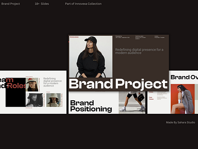 Brand Project Presentation Template | Minimal Modern Pitch Deck project proposal