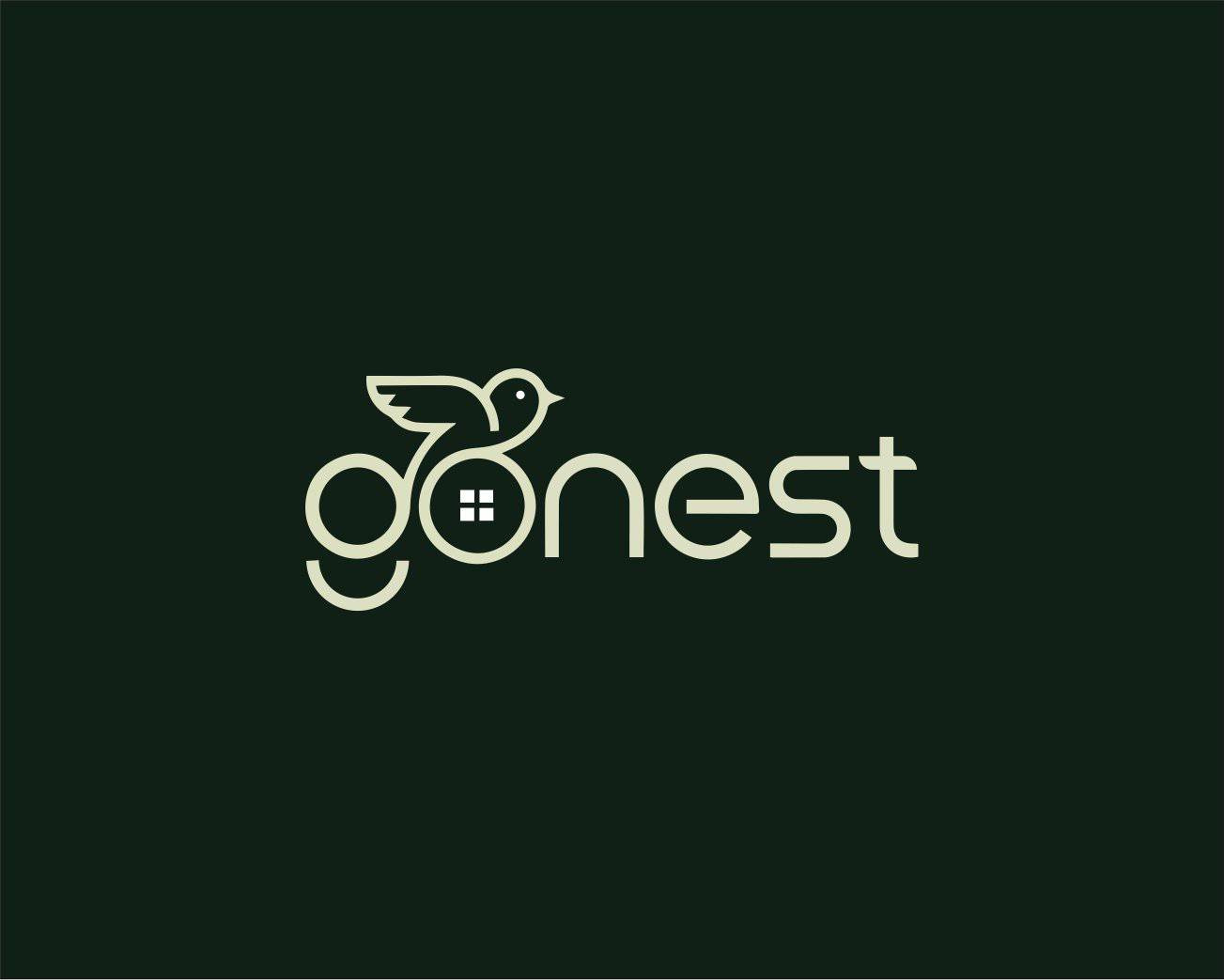 🏡 GoNest Real Estate Logo & Brand Identity branding graphic design logo logo design real state logo