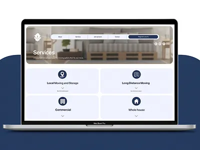 Clean & Responsive Webflow Website for Moving Company responsive design webflow design webflow web development webflow website website design