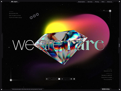 Hero UI - Rare Design Labs - three.js | 3D 3d 3d designer akshay hooda animation design design agency designer herointerface india landing page motion graphics popular rare three.js ui ui designer visual design web web design website