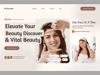 Skin Product beauty product beauty salon cosmetic e commerce product saas salon shop skin care skin product web design web design skin product website design