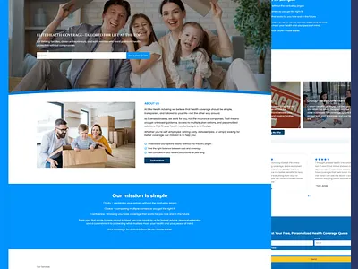 Health Insurance Brokerage Website 3d animation branding design graphic design illustration logo ui vector website wordpress