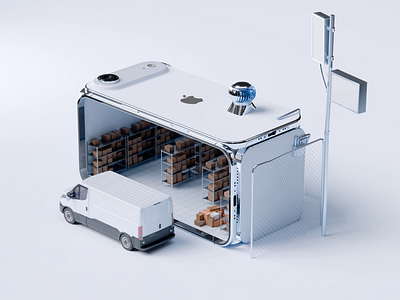 Adol — AI-Powered Trading & Logistics 3D Animation 3d 3d illustration ai ai agent animate artificial intelligence automation b2b blender clean dipa inhouse illustration iphone 17 air logistics minimalist modern design saas smart logistics startup vector