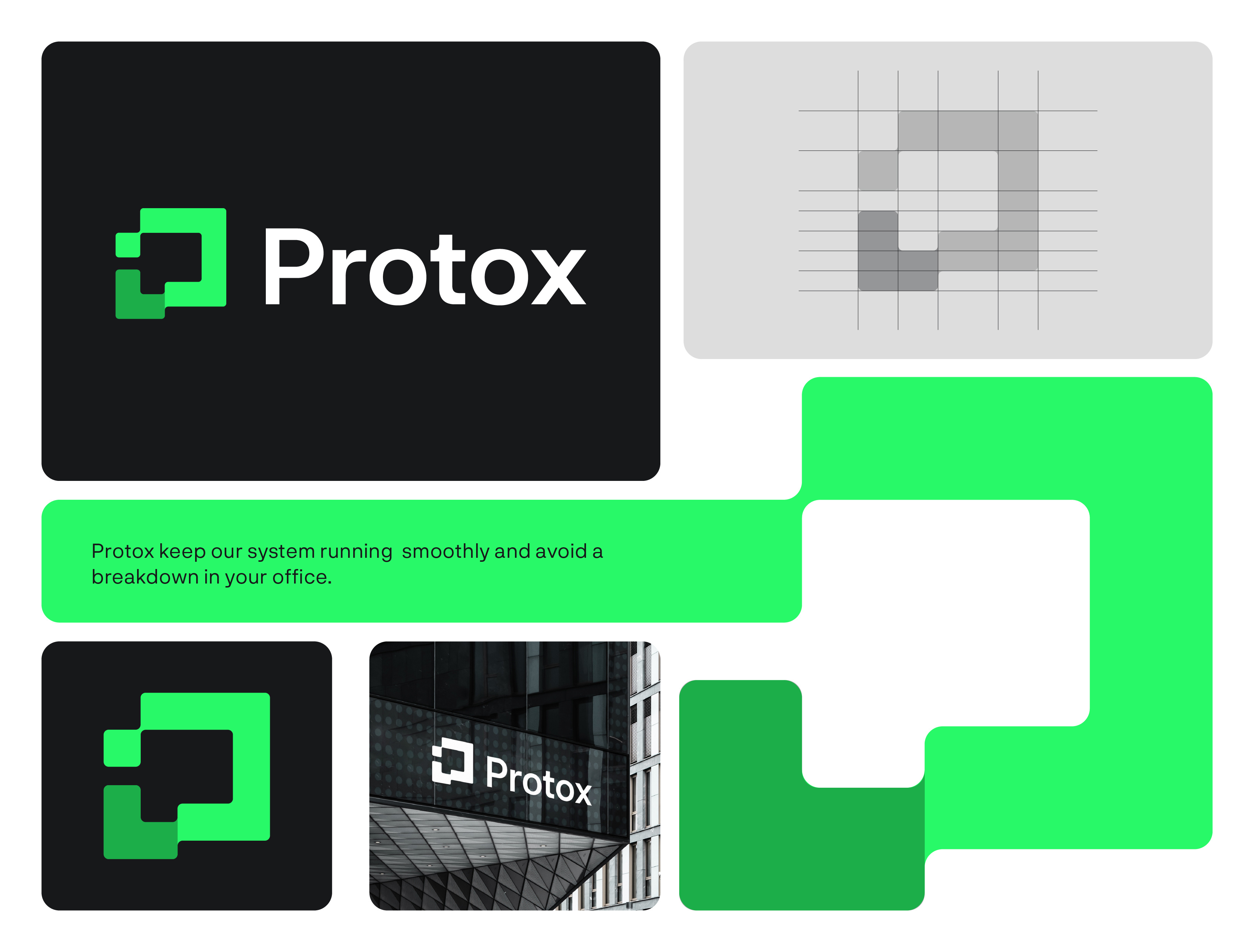 Protox logo brand identity branding connecting identity letter p logo logo logo design logo mark logotype minimalist modern p logo tech technology