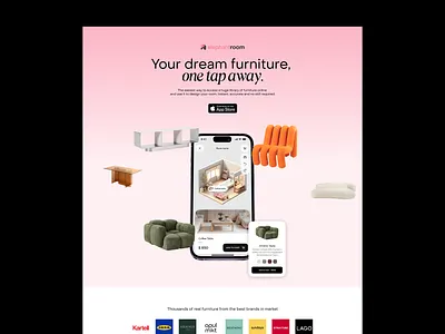 AI Home Planner Web 3d ai branding creative design furniture graphic design landing planner ui ux web