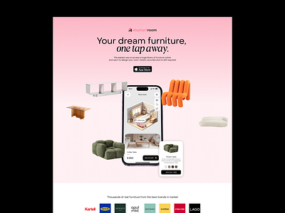 AI Home Planner Web 3d ai branding creative design furniture graphic design landing planner ui ux web