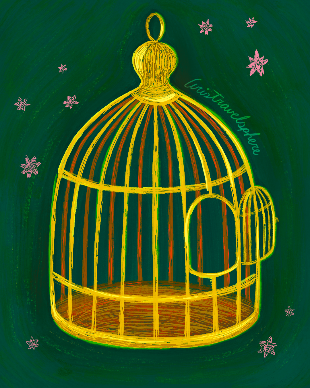 Inktober Day 30 Vacant ✨ graphic design hand drawn illustration illustrator procreate procreate art vacant visual design