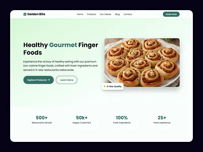 Food Brand Marketing Landing Page brand marketing design ecommerce ecommerce landing page ecommerce website food food brand marketing food landing page food product website product landing page ui ui design user interface user interface design web design website design website ui design website user interface
