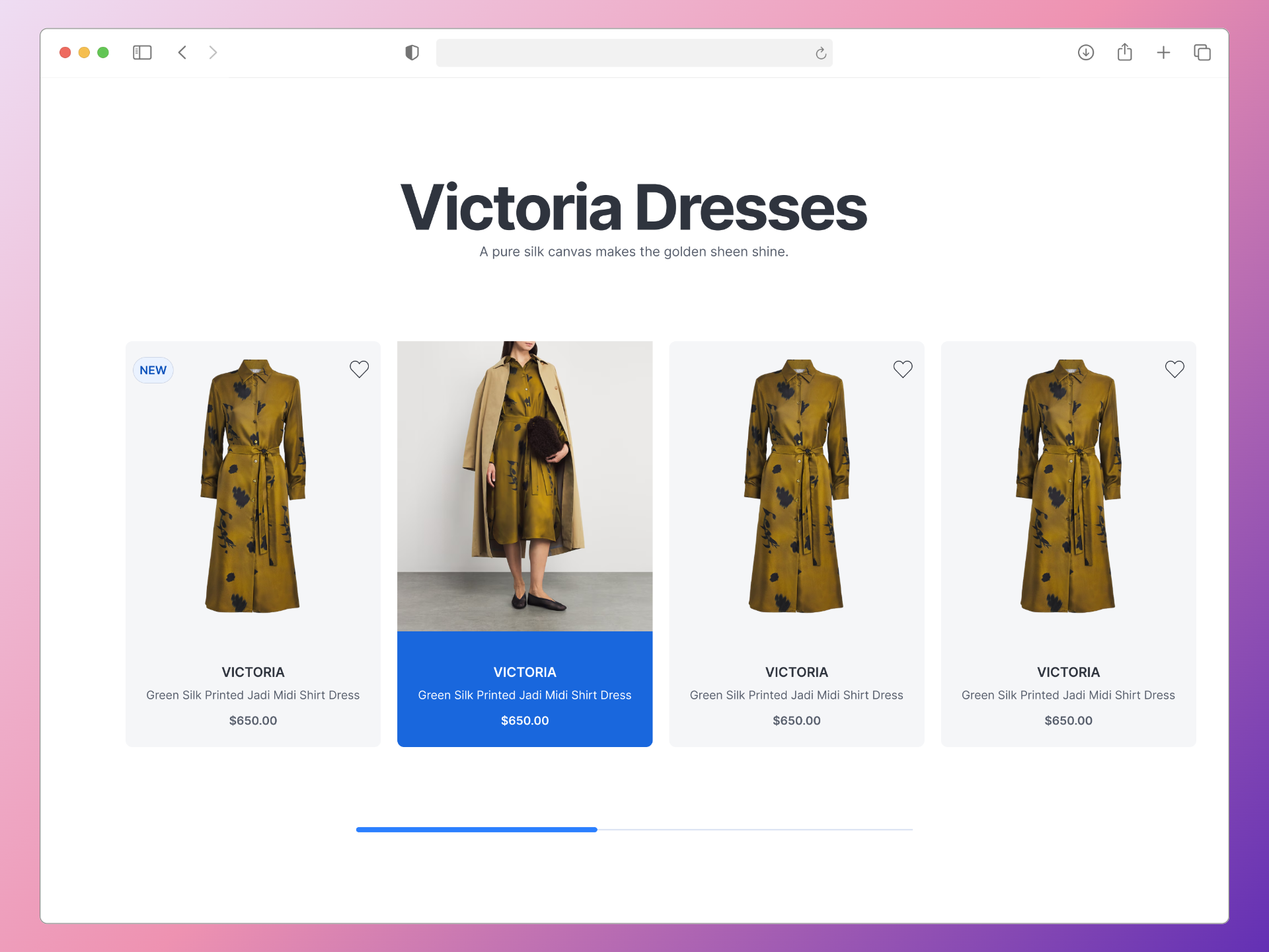 Web / Product Gallery design system gallery scalable webpage