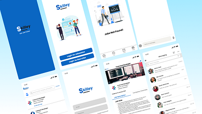 Skilley (Job Portal App) app design ui ui design ux ux