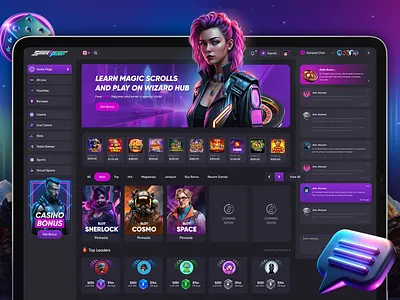 Cyberpunk Casino Web Design — Futuristic iGaming Experience casinodesign casinowebsite cyberpunkart cyberpunkdesign digitalart dribbbleinspiration futuristicdesign gamestudio igaming limegames neonvibes uiuxdesign uxinspiration webanimation webdesign webui