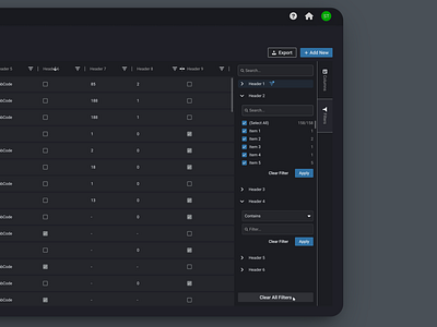Master Filter Component branding clear component design ecommercedesign filter graphic design illustration logo minimal minimalist safe ucd ui ux uxdesign vector