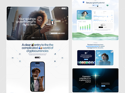 Crypto Savings Platform banking platform blockchain crypto crypto dashboard crypto landing page crypto wallet cryptocurrency defi exchange finance financial fintech fintech website investment payments savings trading wallet web3