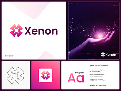 Letter X - Logo Design ai logo app icon branding digital brand futuristic logo geometric logo gradient logo letter x logo logo design logos minimal logo modern logo monogram logo software logo startup logo tech logo technology unused logo x letter logo