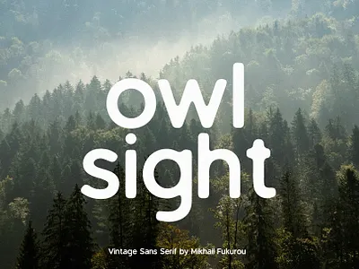 owl sight - vintage sans serif owl owl sight sight vintage