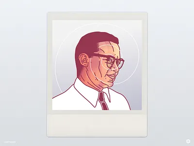 Paul Rand art artwork design digital illustration graphic design illustration portrait tribute