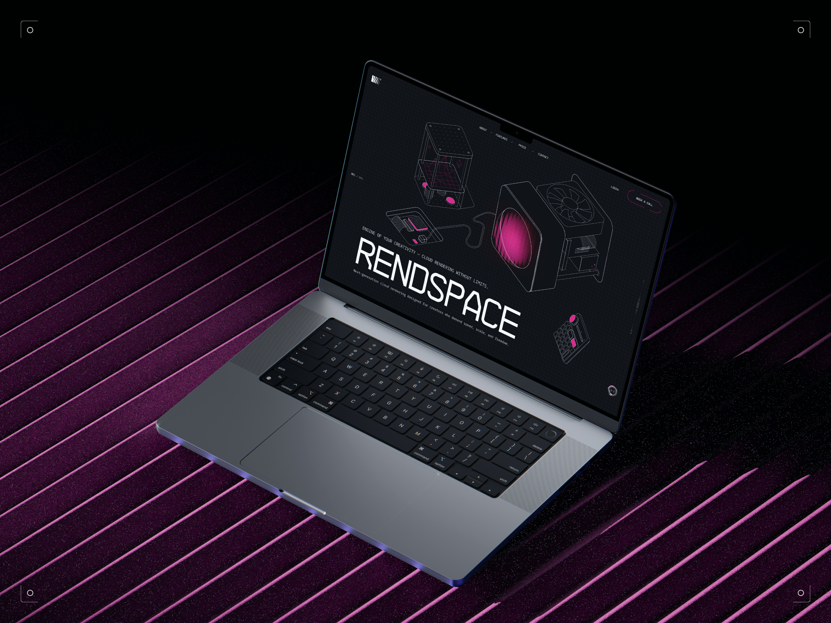 RendSpace // Website ai animation artificial intelligence blacklead blacklead studio crypto design graphic design product ui web web3.0 website work