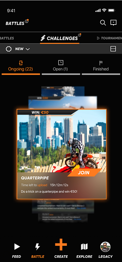 UX / UI CityLegends Page app branding design graphic design illustration logo typography ui ux ux ui citylegends app vector