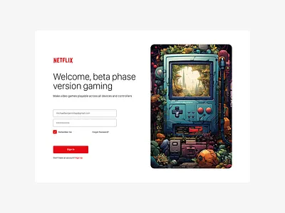 Beta Gaming Phase - Login Page ai beta branding concept dailyui digital design gaming graphic design hero interface landing page log in page login login page onboarding ui ux video game web design website