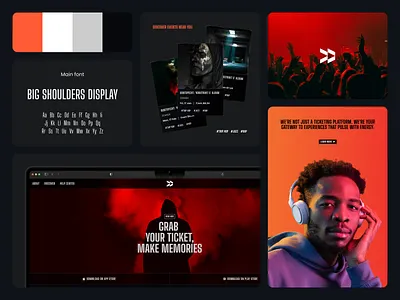 Vibra – Event Discovery & Ticketing Platform branding dark theme design event illustration logo music ui ux web web platform website