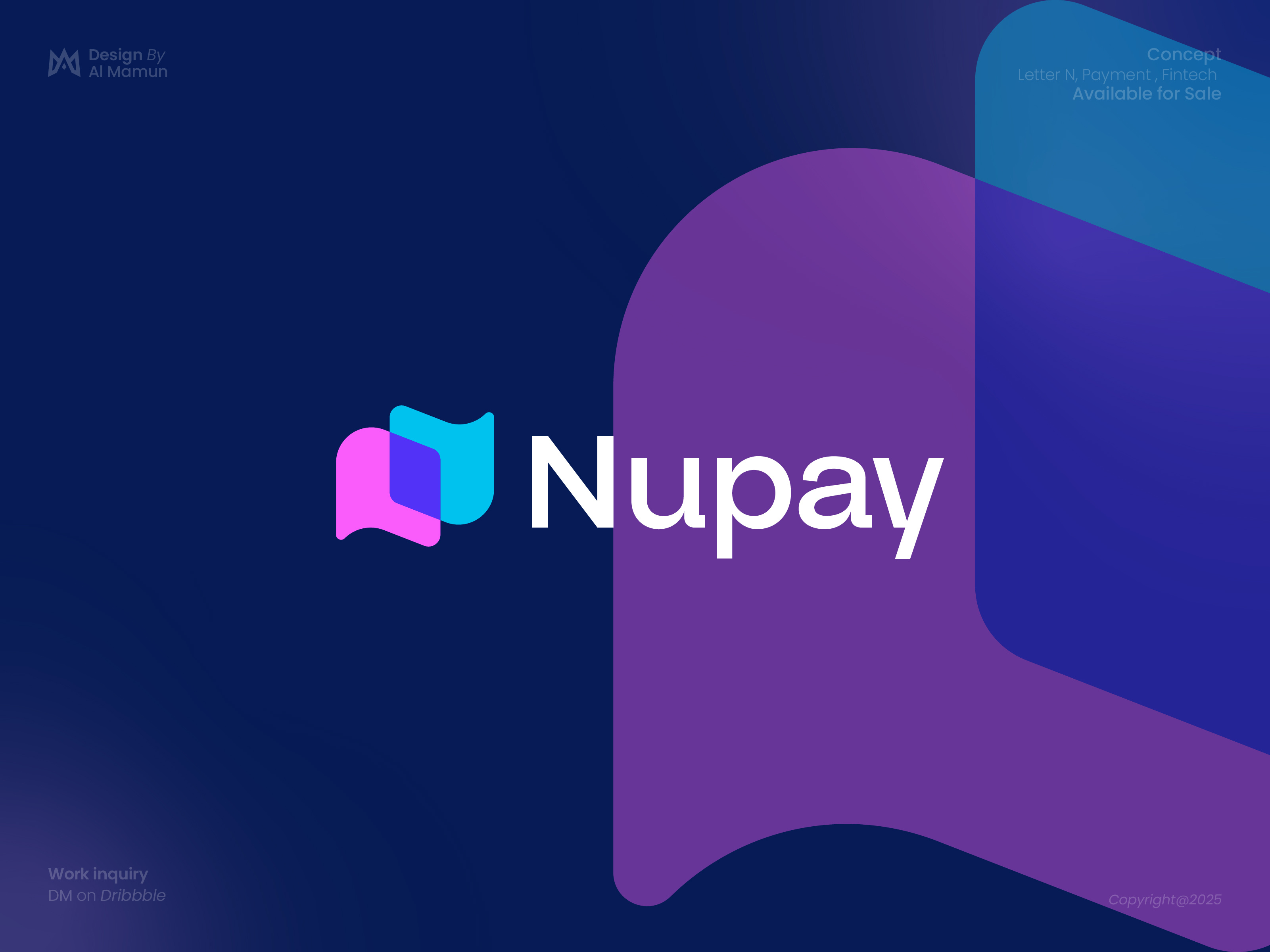 Abstract Letter N, Fintech, Payment, Digital Wallet Logo abstract logo branding defi logo digital wallet dynamic finance logo fintech logo identity letter n logo logo logo design logo designer logo icon modern logo n logo payment logo time less wallet logo web3.0 logo