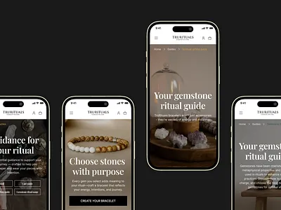 Custom Design Bracelets Website accessory custom esoteric fashion jewelry luxury mobile premium ui ux website
