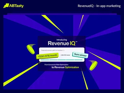 Visual Editor Copilot – In-App Marketing Communication abtasty designfordata graphic design inappmarketing motiondesign productdesign revenueiq saas ui ux visualdesign