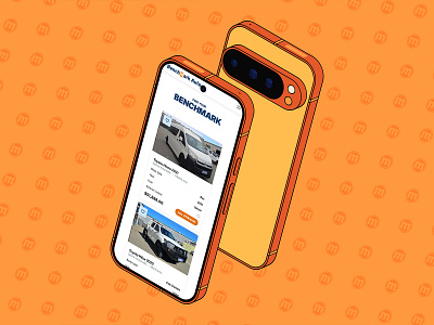 Benchmark Auto Web development branding design framer graphic design logo design web design