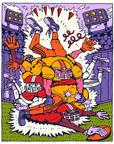 Melcher Oosterman for Adidas adidas advertising american football editorial illustration football illustration illustrationart illustrationartist illustrationzone illustrator melcher oosterman sport sport illustration