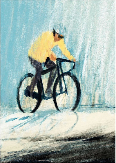 Susie Ang - Cycling biking conceptual illustration cycling editorial illustration illustration illustration zone illustrationart illustrationartist illustrationzone illustrator sport sport illustration susie ang