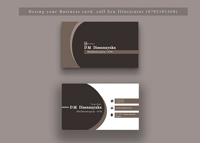 Business Card Design advertising branding business card design graphic design illustration logo minimal photoshop sinhala sri lanka typography