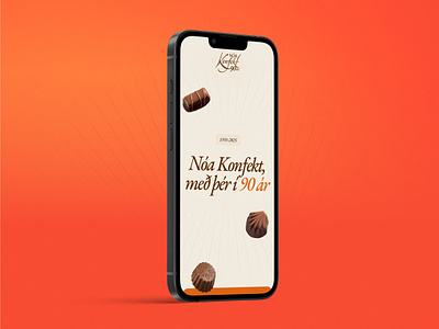 Nói Siríus - Konfekt 90 ára! animation candy chocolate design graphic design ui ux visual