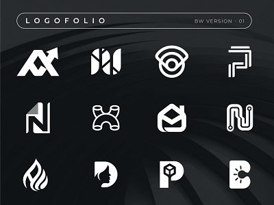 SELECTED LOGOMARKS B&W V-1 brand design brand mark brand studio branding branding agency creative logo design icon identity design lettermark logo logo collection logo identity logofolio logotype mark modern logo monogram symbol wordmark