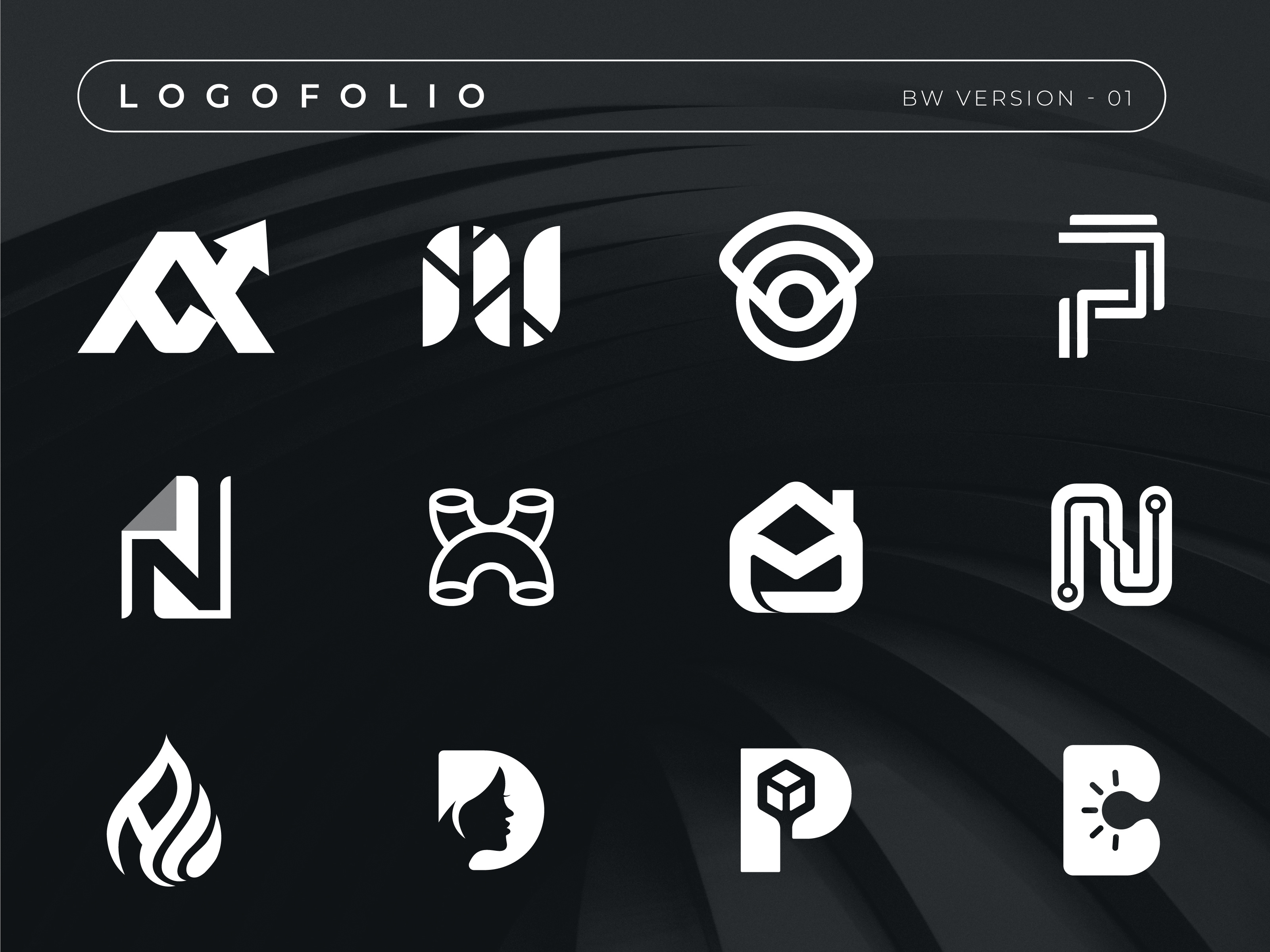 SELECTED LOGOMARKS B&W V-1 by Rahid Rehman | Logo & Branding Designer ...